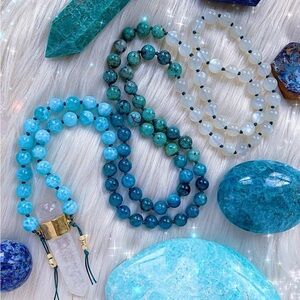 Peaceful Gemstone Mala with moonstone